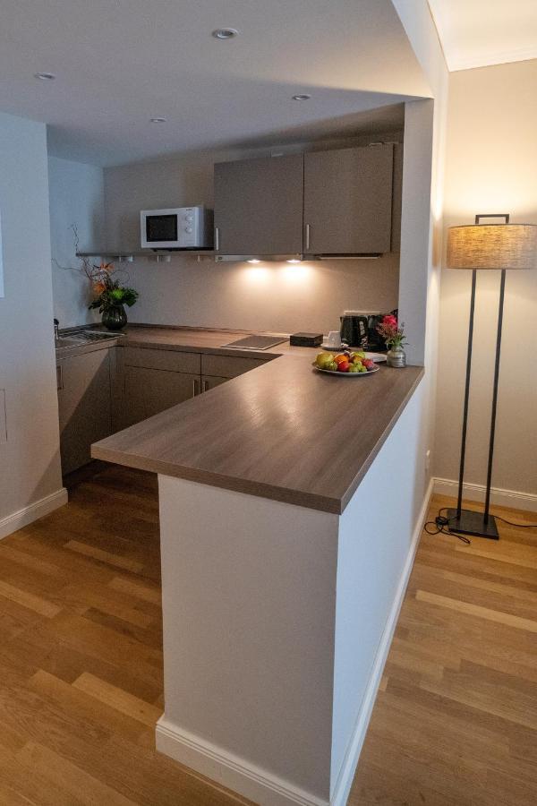 Vila Vita Rosenpark Marburg Exterior foto A small kitchen with a peninsula